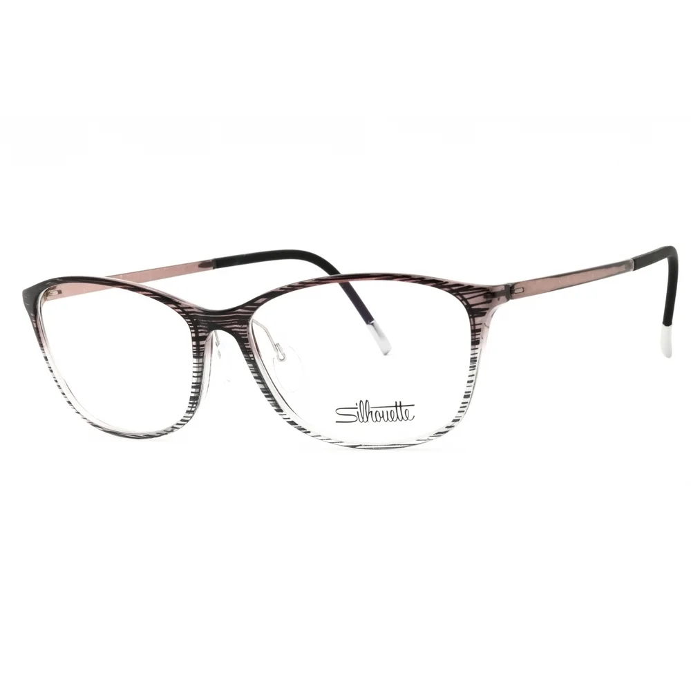 NWT Silhouette SPX Illusion Fullrim 1603/75 Black Lace Rectangle 55mm Eyeglasses